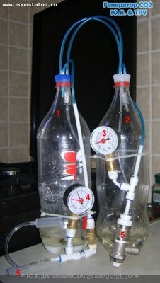 Генератор СО2 для подачи углекислого газа в аквариум Ю.В.-TPV