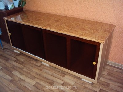Фото Самодельная тумба под аквариум (photo#41122)