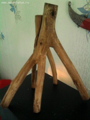Коряга в аквариуме
